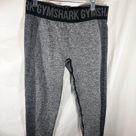 Gym Shark flex dry fit grey athletic women's seamless gym leggings sz XL - Picture 4 of 6